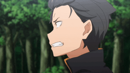 a close up of a person 's face with a very angry expression