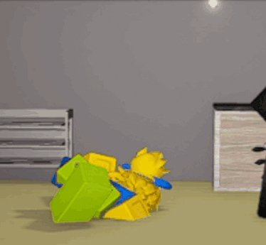 a bunch of lego blocks are laying on the floor in a room with a shoe rack in the background .