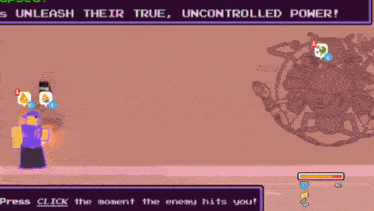 a video game screen that says unleash their true and uncontrolled power