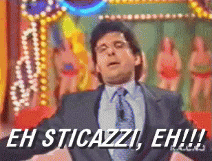 Fabrizio Frizzi Sticazzi Basta Non Me Ne Fotte Non Me Ne Frega Non Mi Importa Non M'Importa Chissene GIF - Italian Late Showman Idc I Dont Give A Fuck GIFs