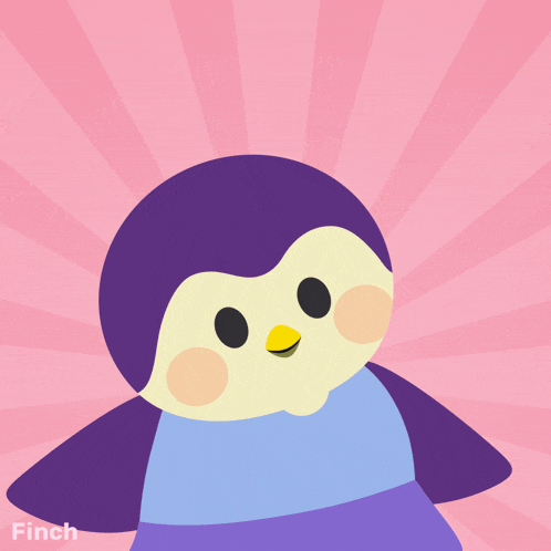 a picture of a penguin with the words welcome written above it