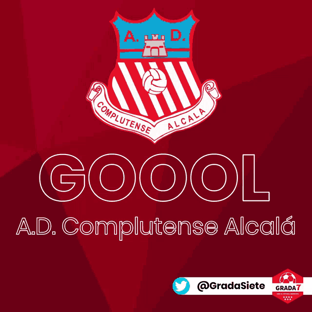 a logo for a soccer team called goool a.d. complutense alcala