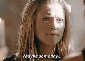 a woman with dreadlocks is crying and saying `` maybe someday '' .