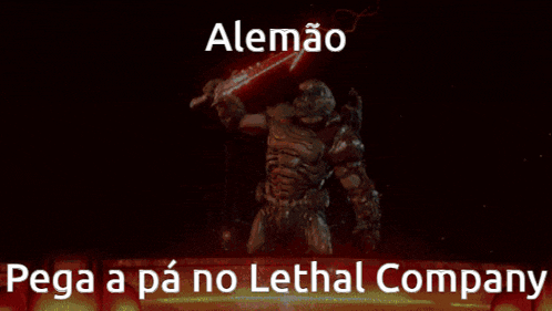a picture of a monster with the words pega a pa no lethal company