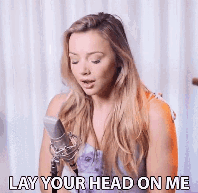 Lay Your Head On Me Emma Heesters GIF - Lay Your Head On Me Emma Heesters Major Lazer GIFs