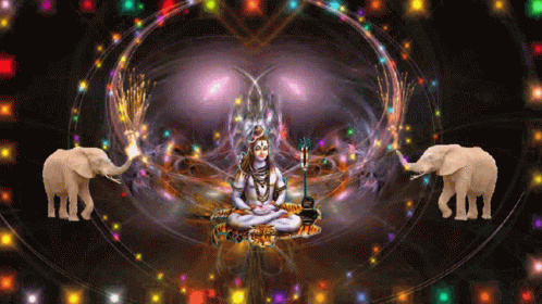 Lord Shiva Elephant GIF - Lord Shiva Elephant Fireworks GIFs