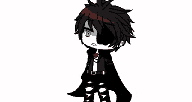 a black and white drawing of a boy with a red headband