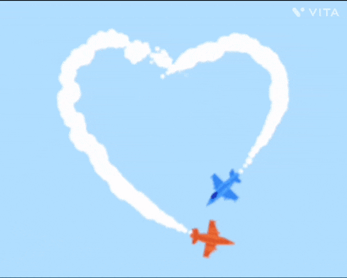 a drawing of a heart with the word vita in the bottom right corner