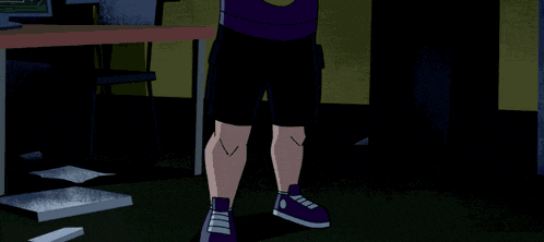 a cartoon character with a number 3 on his shirt