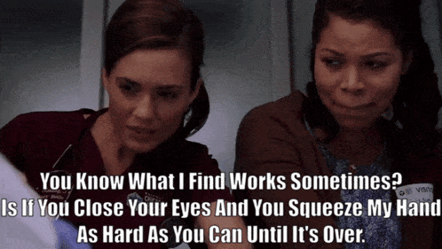 Chicago Med Natalie Manning GIF - Chicago Med Natalie Manning Close Your Eyes And Squeeze My Hand GIFs
