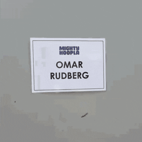 a door with a sign that says omar rudberg