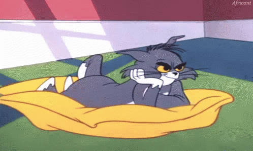 Tom And Jerry Pillow GIF - Tom And Jerry Tom Pillow GIFs