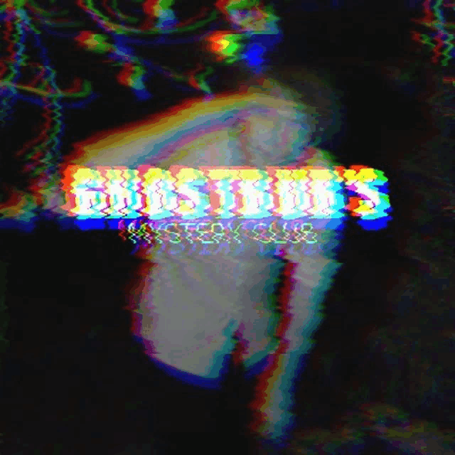 a blurred image of a person with the word districts visible