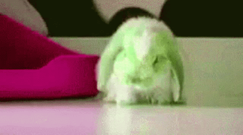 Bunny Sad GIF - Bunny Sad Green Bunny GIFs