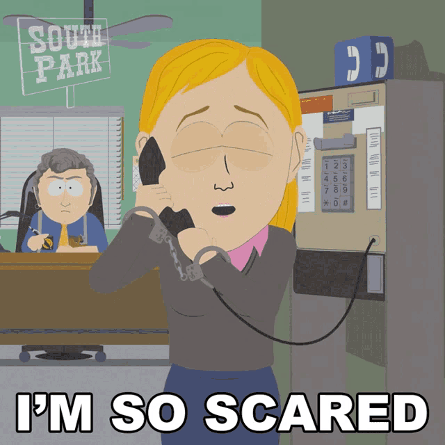 Im So Scared Ms Stevenson GIF - Im So Scared Ms Stevenson South Park GIFs