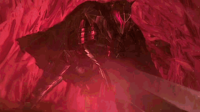 a video game character with horns and a shield says " but " at the bottom