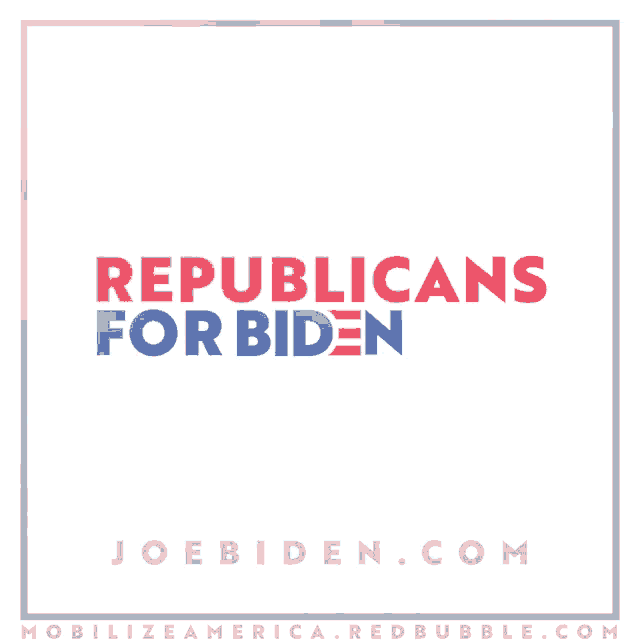 a logo for republicans for biden is shown