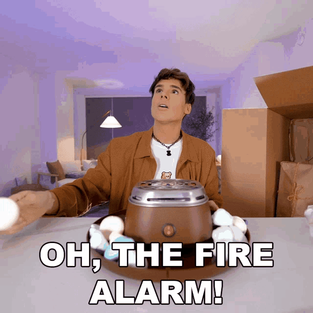 Oh The Fire Alarm Raphael Gomes GIF - Oh The Fire Alarm Raphael Gomes The Fire Alarm Was Triggered GIFs