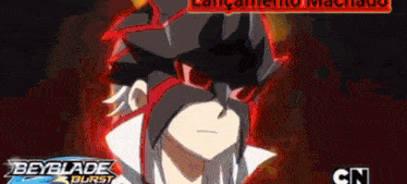 a poster for beyblade burst shows a man wearing sunglasses and a helmet