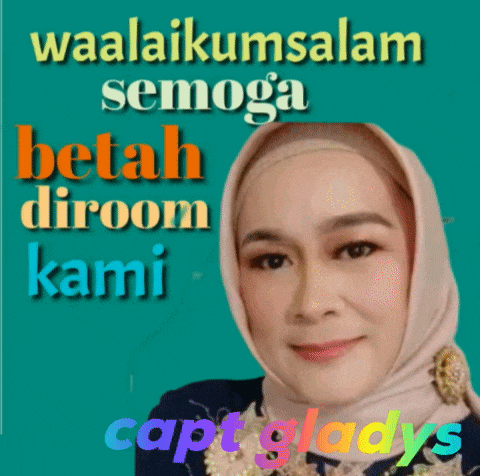 a woman wearing a hijab is smiling and says waalaikumsalam