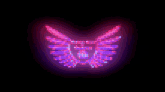 a glowing butterfly with the letter g in the center