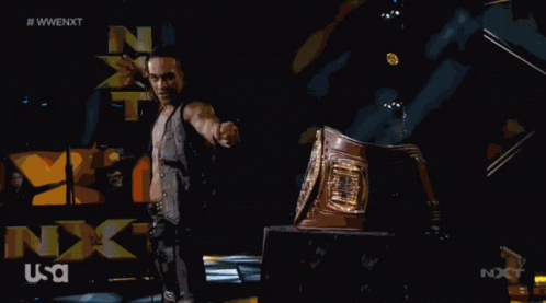 Damian Priest Point GIF - Damian Priest Point North American Title GIFs