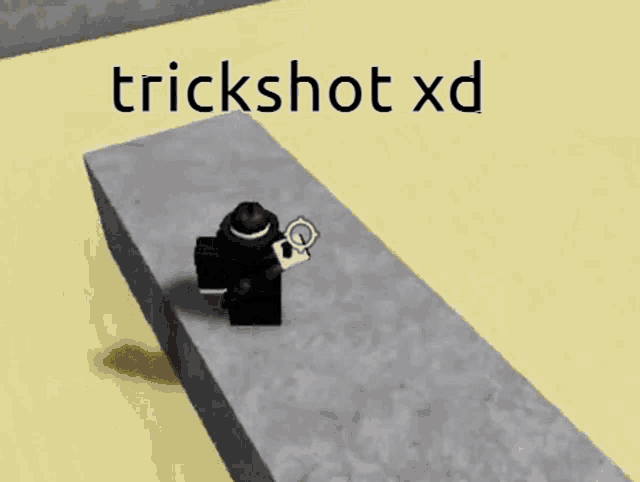 a person in a video game with the words trickshot xd on the bottom