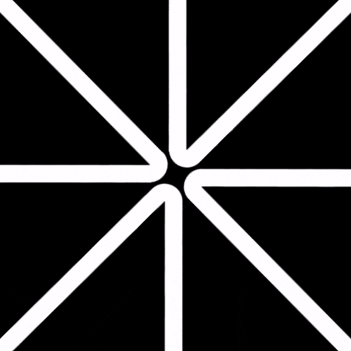 a black background with white lines in a circular pattern