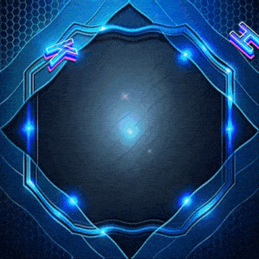 a blue background with the letter k and the letter x