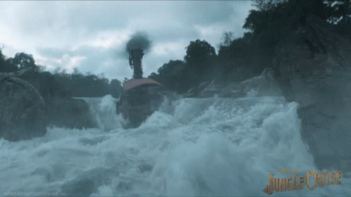 Strong Rapids Jungle Cruise GIF - Strong Rapids Jungle Cruise River Rapids GIFs