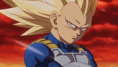 a close up of a cartoon character 's face with a red background