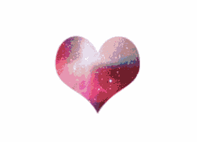 a heart with a galaxy inside of it on a white background .