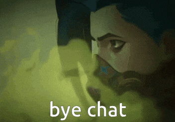 a picture of a man with a gas mask and the words bye chat below him