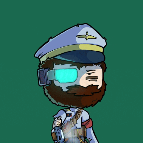 a cartoon of a man holding a device that says attention on it