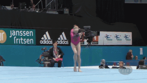 Noemi Makra-hungary 2013 World Championships Floor Qualifications GIF - Gymnastics Olympics Flexible GIFs
