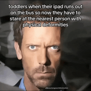 a meme about toddlers when their ipad runs out