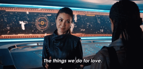 The Things We Do For Love Michelle Yeoh GIF - The Things We Do For Love Michelle Yeoh Emperor Philippa Georgiou GIFs