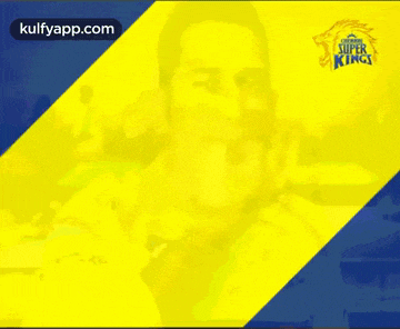 a yellow and blue poster for the super kings