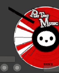 a picture of a record player with the words play that music on it