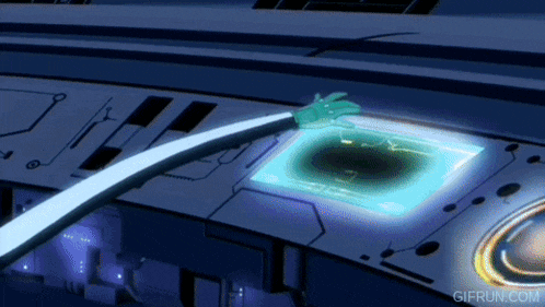 a gif from gifrun.com shows a person holding a remote control
