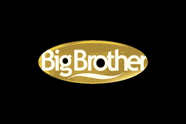 a big brother logo that is gold in color