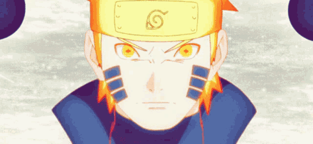 a close up of a cartoon character with a yellow headband with the letter s on it