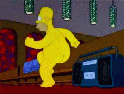 Homer Dancing The Simpsons GIF - Homer Dancing The Simpsons Restday Mood GIFs