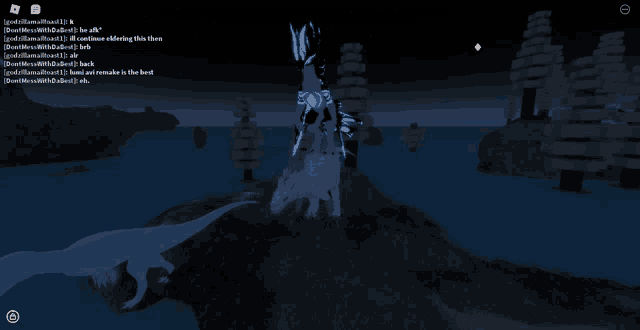 a screenshot of a video game shows a person talking to another person named j.b