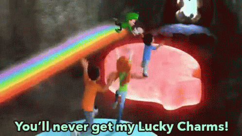 You'Ll Never Get My Lucky Charms GIF - Lucky Charm Rainbow Cartoon GIFs