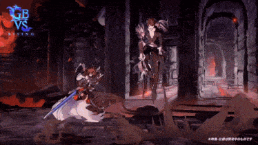 a video game called gb vs rising is shown