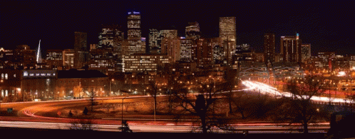 Denver Broncos City Lights GIF - Denver Broncos City Lights Night GIFs