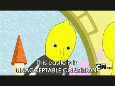 Unacceptable Condition GIF - Adventure Time Lemon Grab Unacceptable Condition GIFs