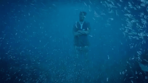 Travis Scott Underwater Laflame GIF - Travis Scott Underwater Travis Scott Laflame GIFs