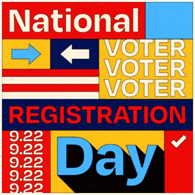 National Voter Registration Day Register To Vote GIF - National Voter Registration Day Voter Registration Day Register To Vote GIFs